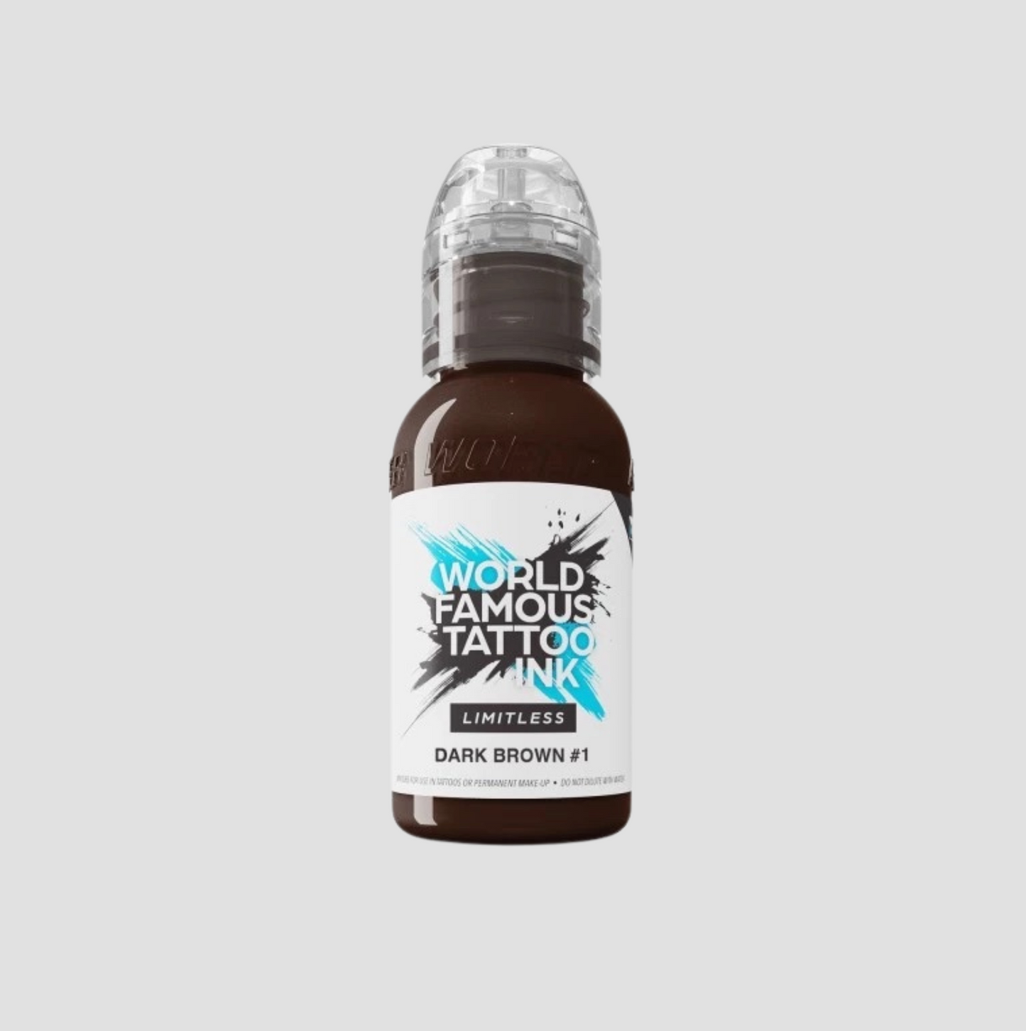 World Famous Limitless Tattoo Ink - dark brown 1 - 30ml
