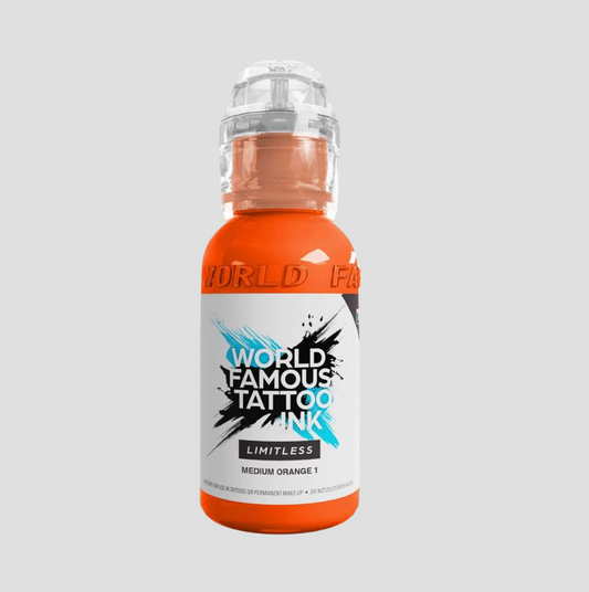 World Famous Limitless Tattoo Ink - Medium Orange 1 - 30 ml